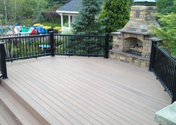 Clay Colored Composite Deck
